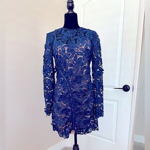 NWOT Self Portrait 3D lily lace dress US6